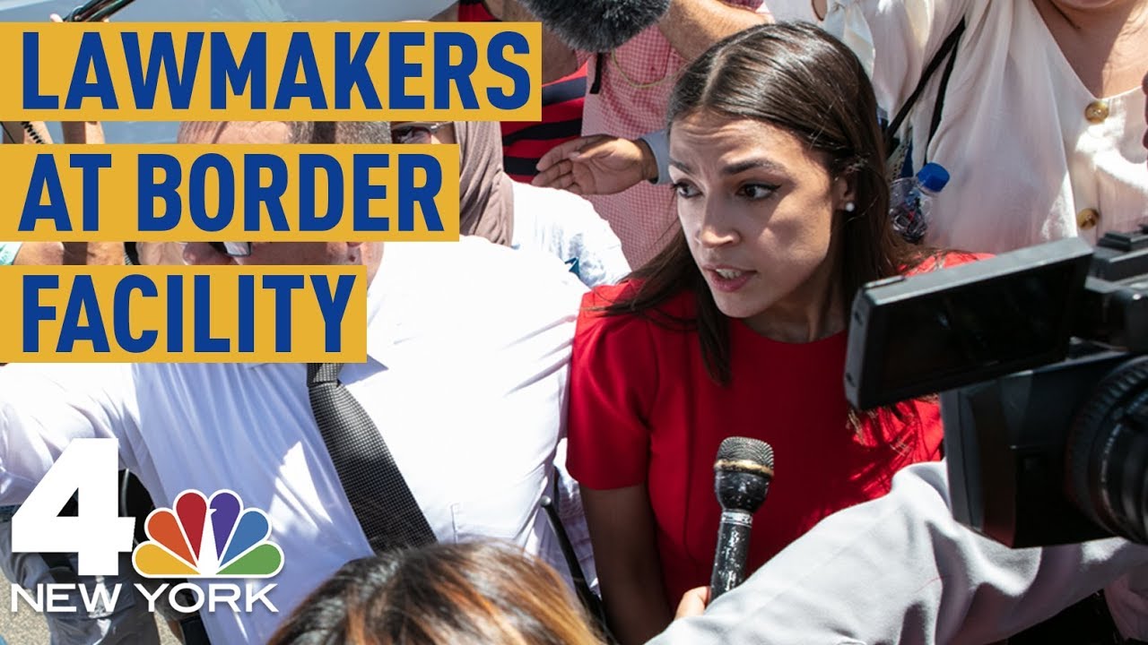 Alexandria Ocasio-Cortez, Other Lawmakers Visit Border Facility, Blast Conditions | NBC New York