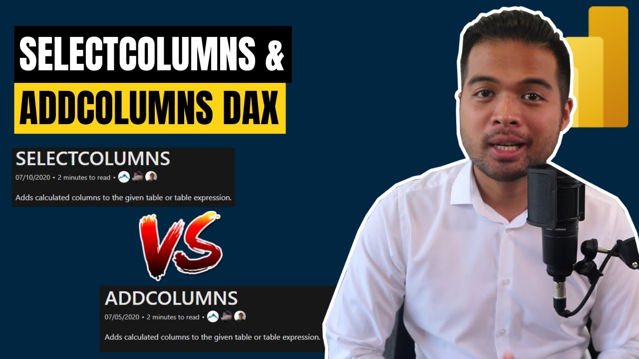 How to use SELECTCOLUMNS and ADDCOLUMNS to generate new tables in Power BI // Beginners Guide