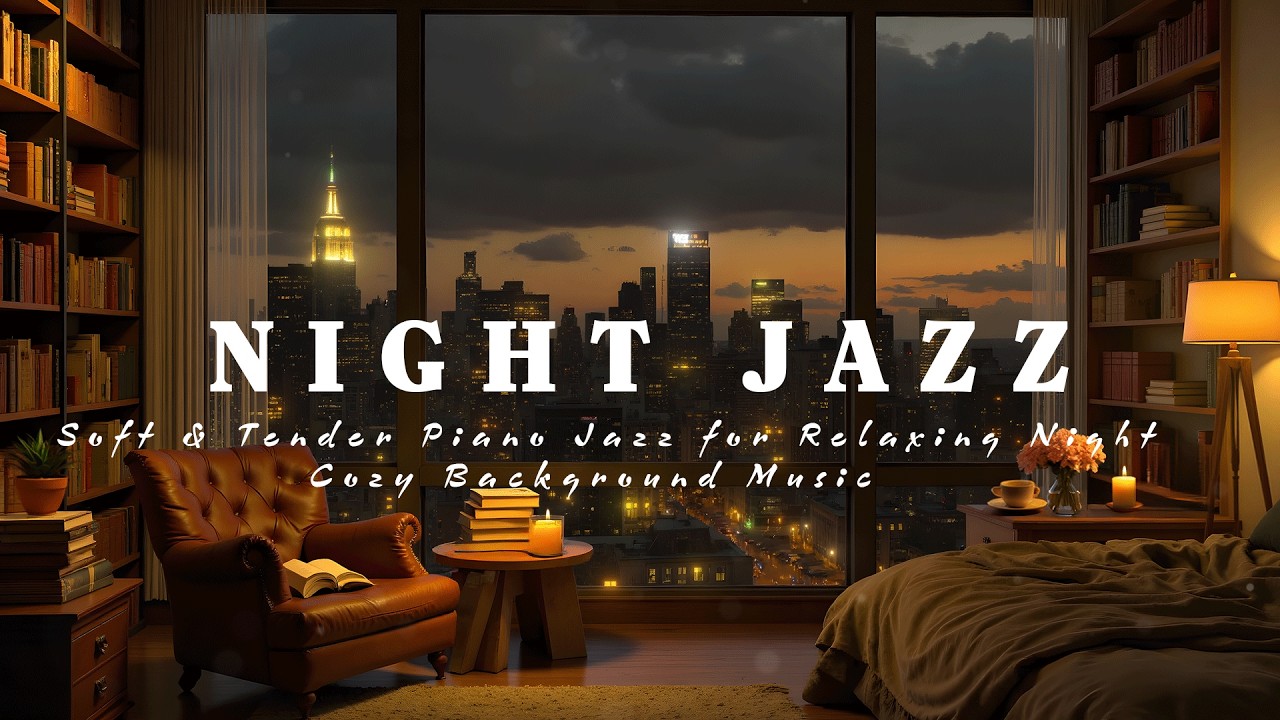 Paris Night Jazz Piano 🌙 Soft & Tender Piano Jazz for Relaxing Night | Cozy Background Music