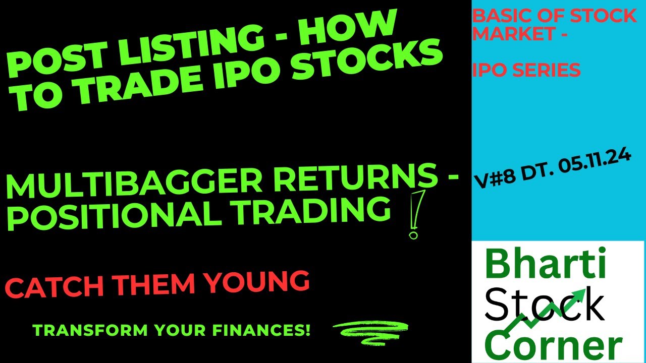 POST LISTING - IPO STOCK TRADING STRATEGY II POSITIONAL TRADING II MULTIBAGGER RETURNS II