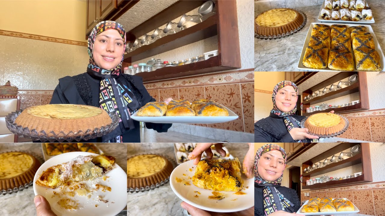 معروضة وممشيتش بيديا خاوية🥰بعجينة المسمن وجدت المالح والحلو وكيكة بالكريمة خطييرة😍