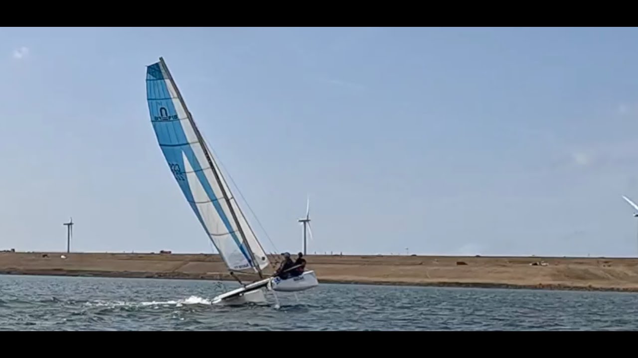 Catamaran zeilen Haringvliet  20 08 2025