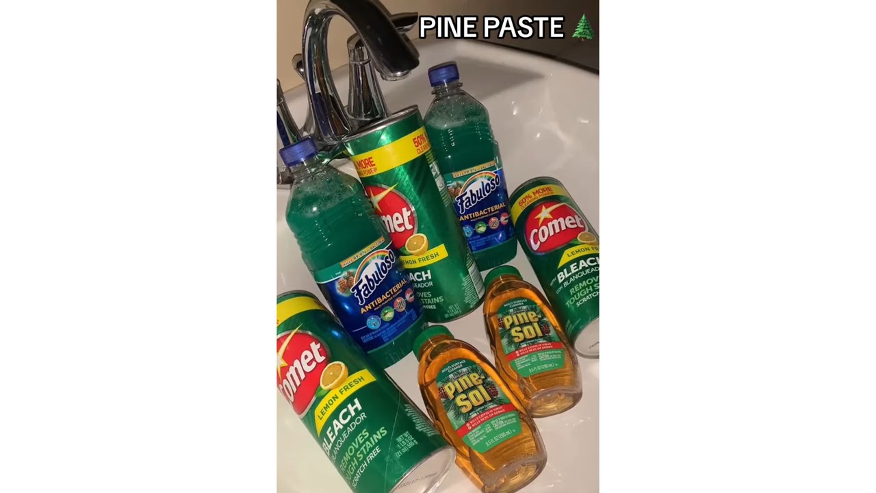 FABULOSO PINE 🌲, PINESOL 🤎 & LEMON COMET 💫 #spongeasmr #oddlysatisfying