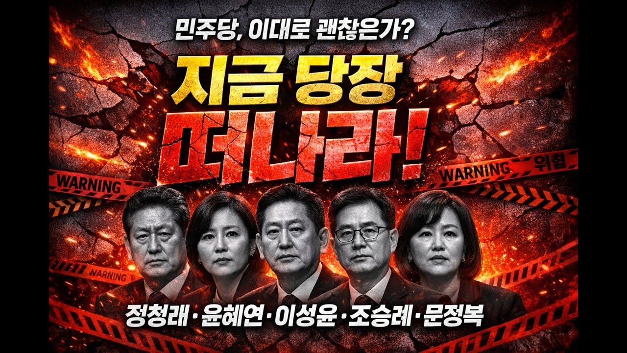 절차무시 당원무시 정청래는 지금당장 사퇴하고 떠나라! 민주당사 앞 집회현장!