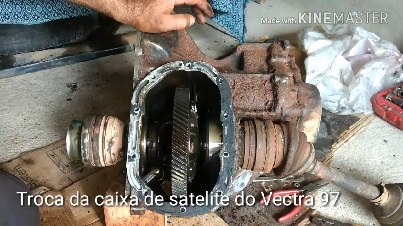 Troca da caixa de satélite do Vectra 97