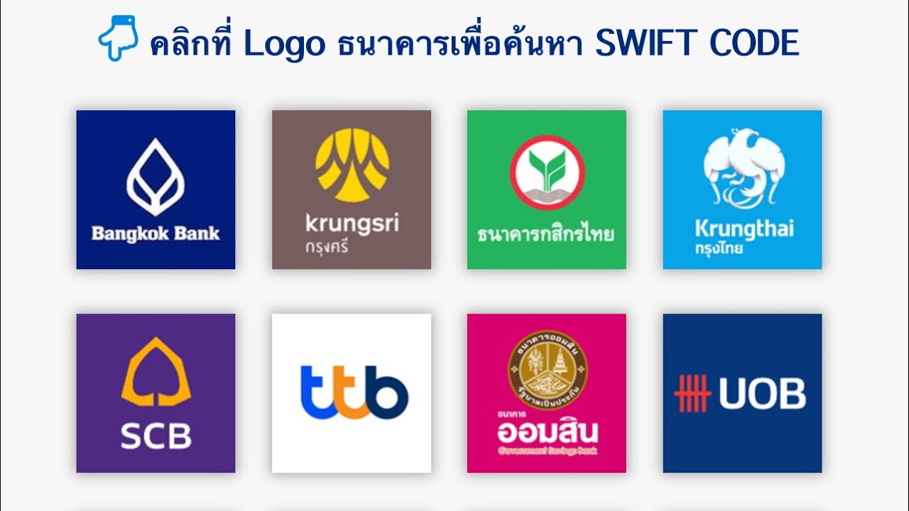 Thai Bank (Swift Code) ရှာနည်း၊ How to find swift code Thailand Bank