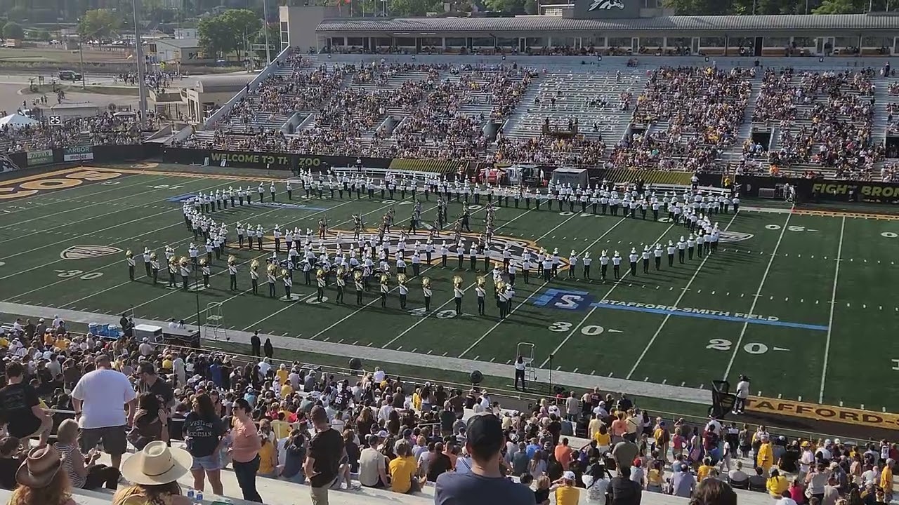 Halftime Show WMU Broncos Marching Band BMB; WMU vs Toledo Rockets September 20, 2025