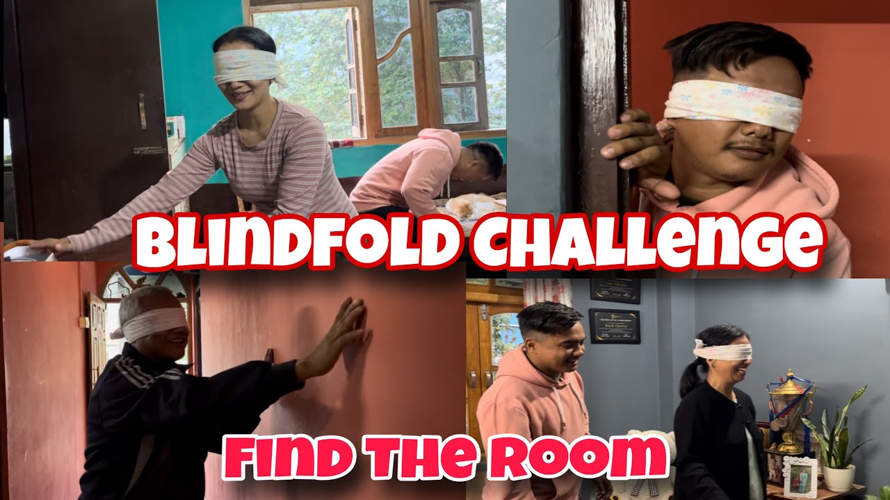 Blindfold With Family  //  Akha Chopara Room Guess garnu parna !! Sappi ko Band Bazyo