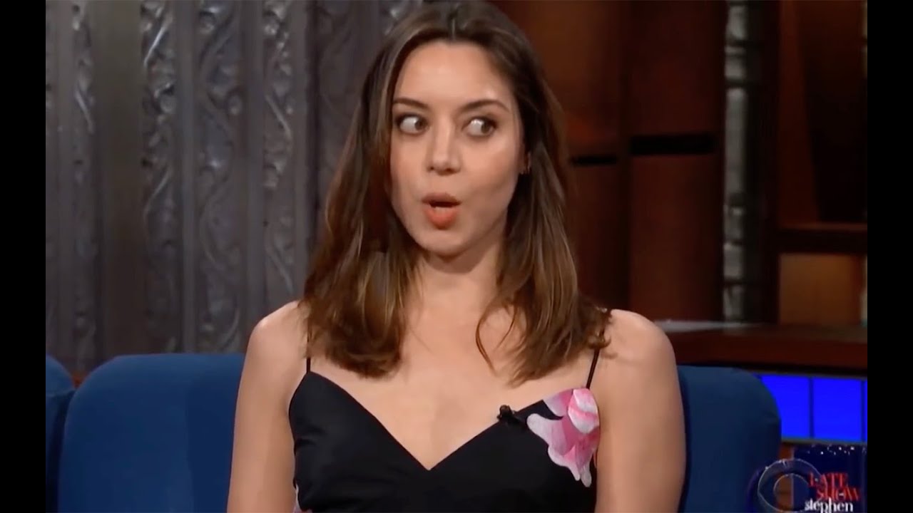 more of aubrey plaza being weird and awkward...