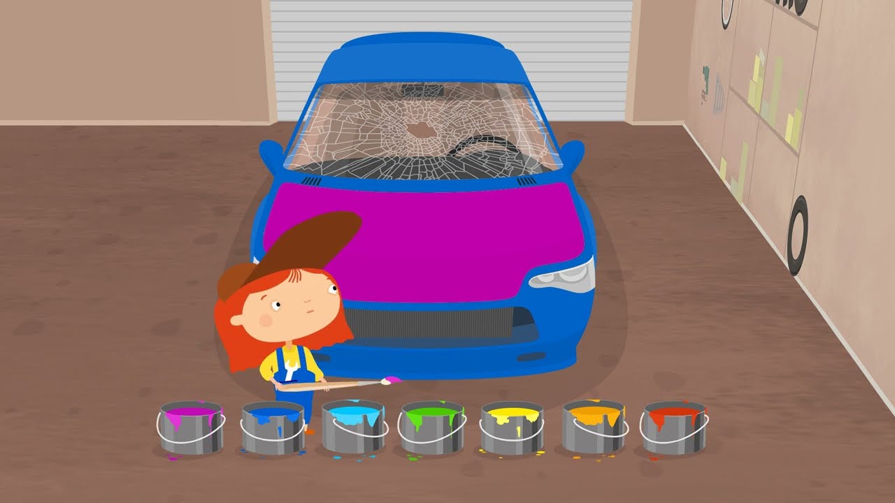 A Car Repair Cartoon: Construction Vehicles with Dr. McWheelie