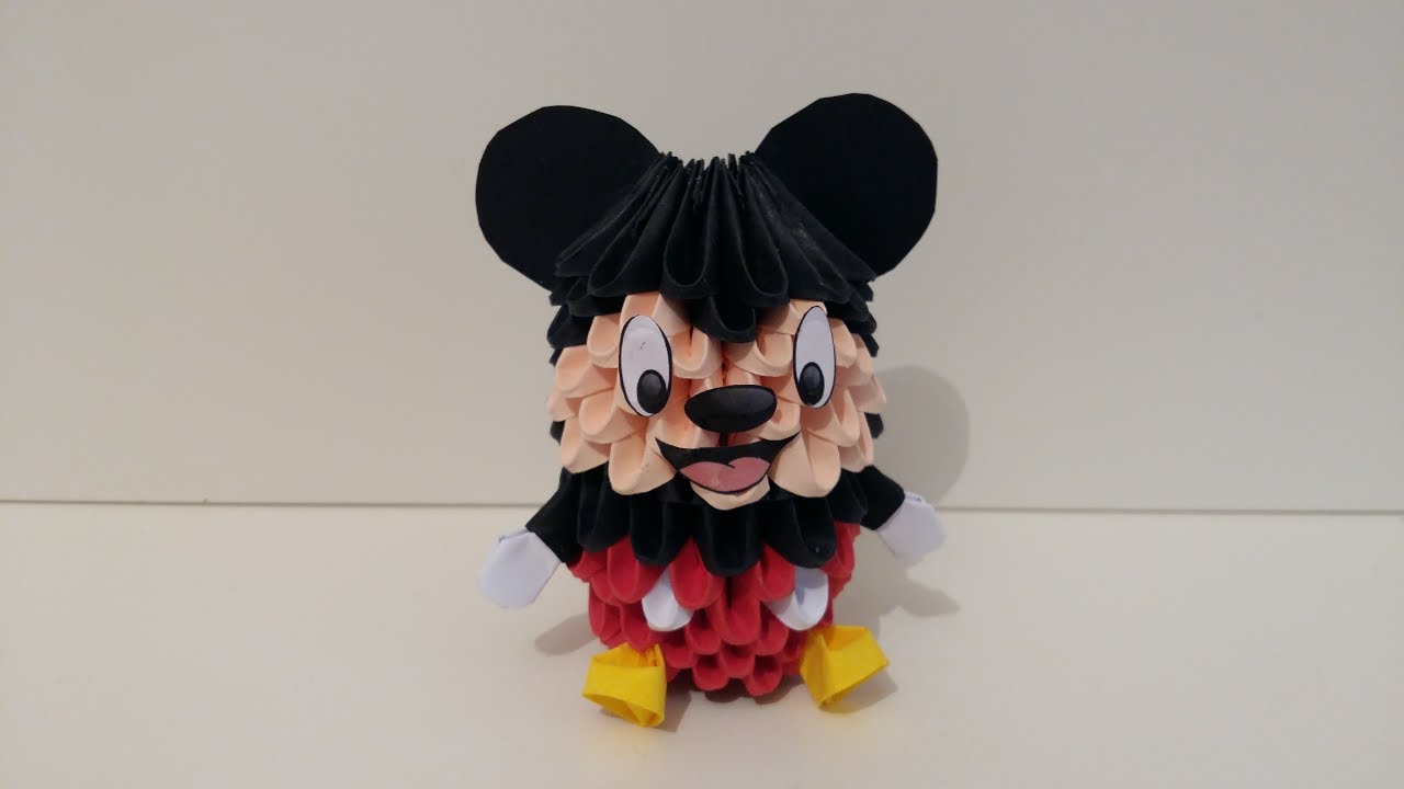 Mickey origami 3d