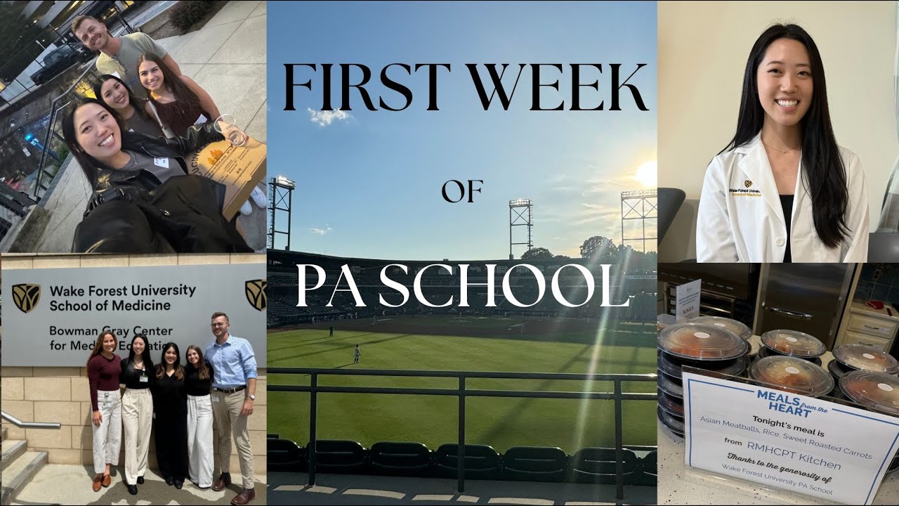 first week of pa school vlog