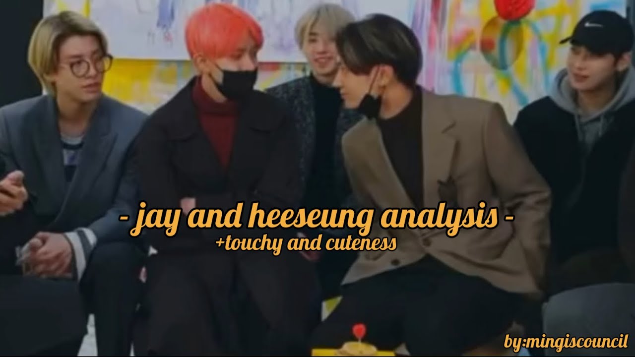 enhypen moments- jay and heeseung (jayseung/heejay) vlive analysis (touchy and cuteness)