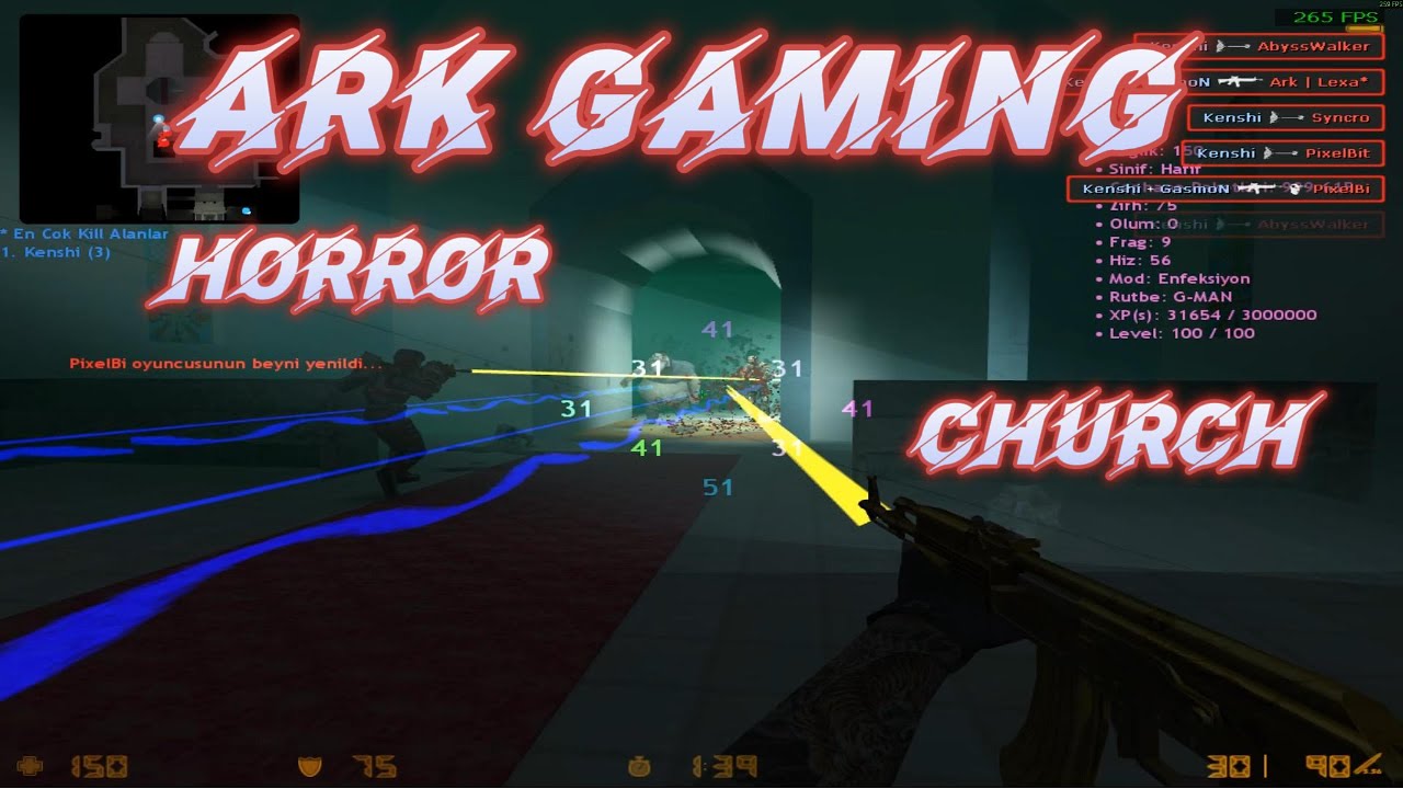 CS 1.6 CURSED CHURCH (HORROR) ARK ZOMBİE PLAGUE ZONE
