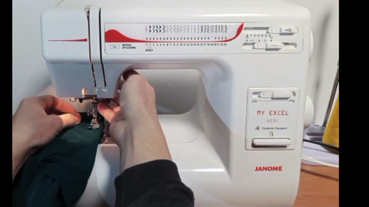 Janome W23U — проверка на трикотаже после точной настройки