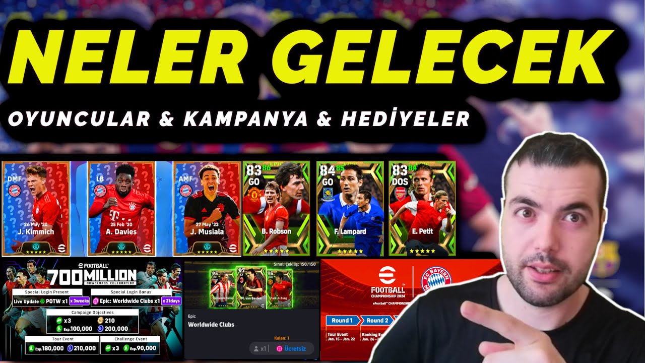 NELER GELECEK 🔥TURNUVALAR BAŞLIYOR 👀 KAMPANYALAR & HEDİYELER & OYUNCULAR (eFootball 2024 Mobile /PS)