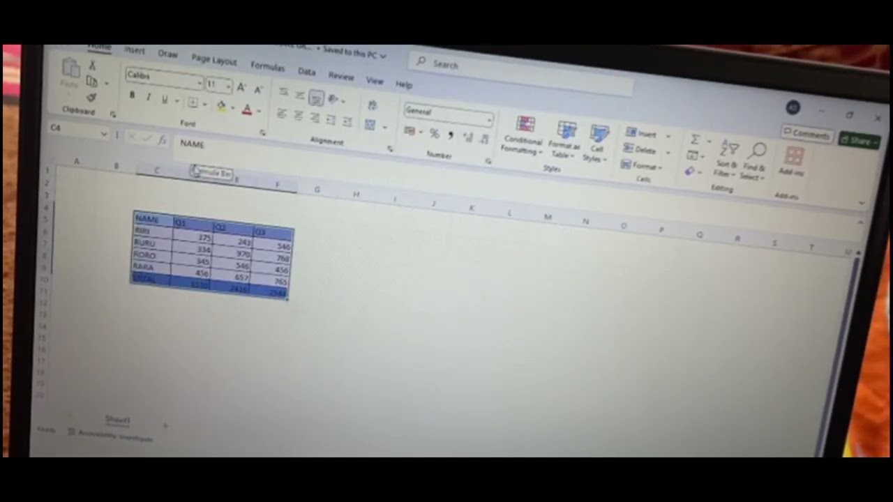 How to make a graph in excel (tugas english)
