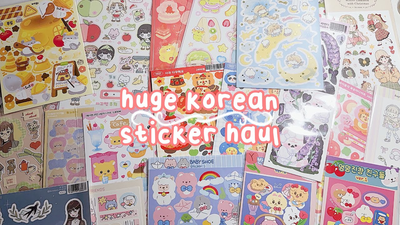 huge korean sticker haul 🍡