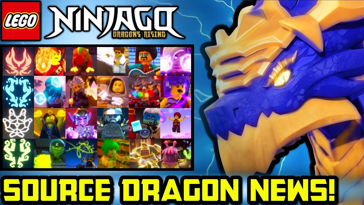 All 7 Source Dragons' Elements Revealed! 🐉 Ninjago Dragons Rising Source Dragon News and Overview!