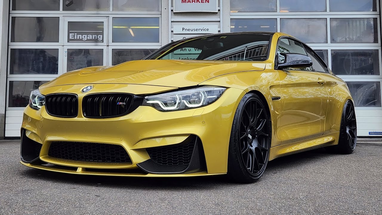 BMW M4 Coupé DKG in Austin Gelb Met.
