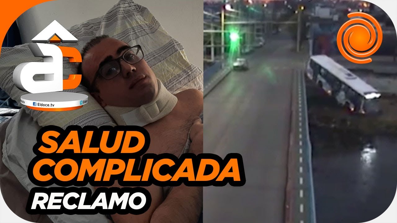 Córdoba: iba en el colectivo que cayó al río, quedó postrado y reclama asistencia médica