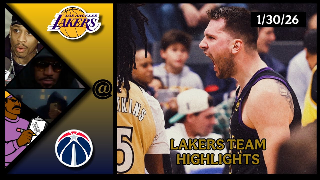 Lakers Team Highlights @ Wizards reaction W/ Coaches Den