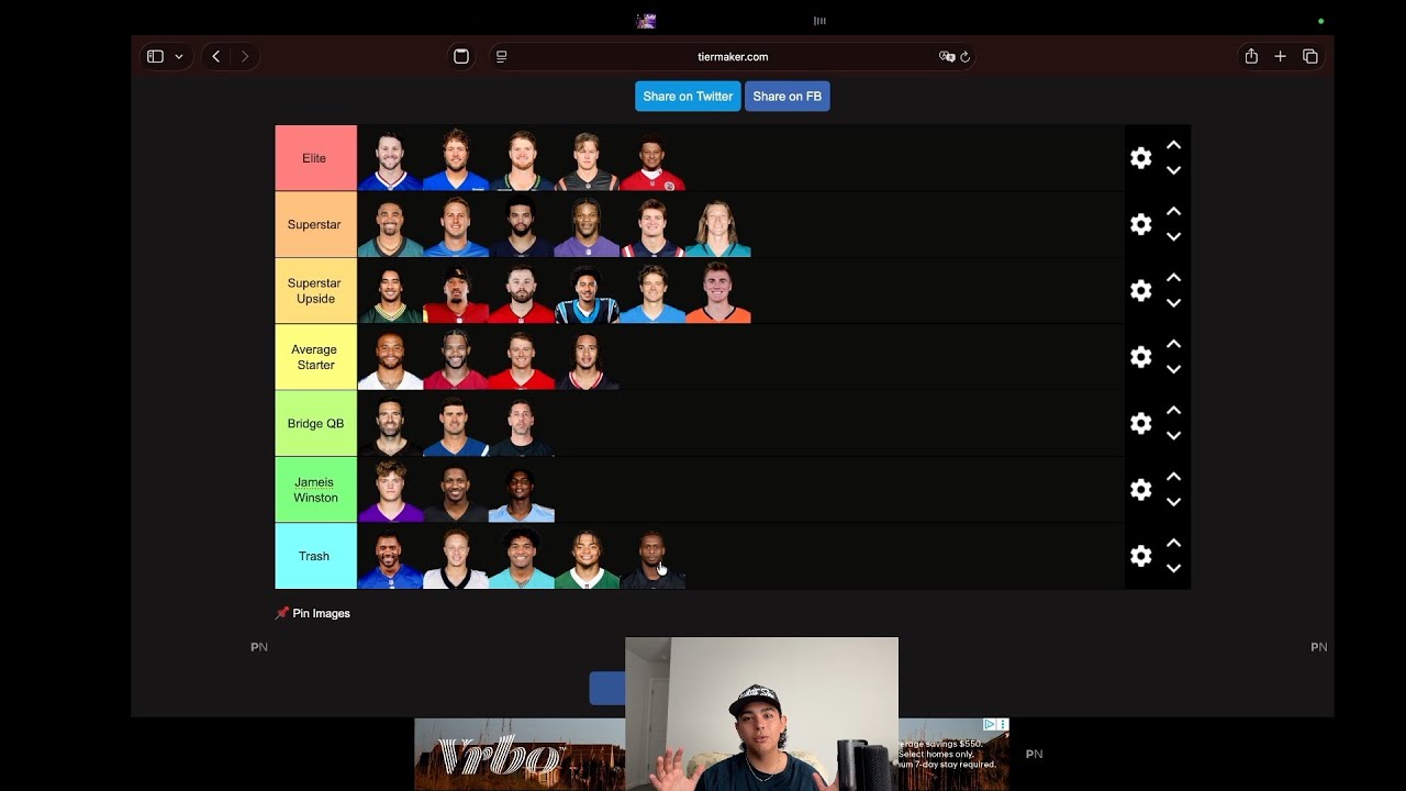 NFL 2025 QB TIER LIST