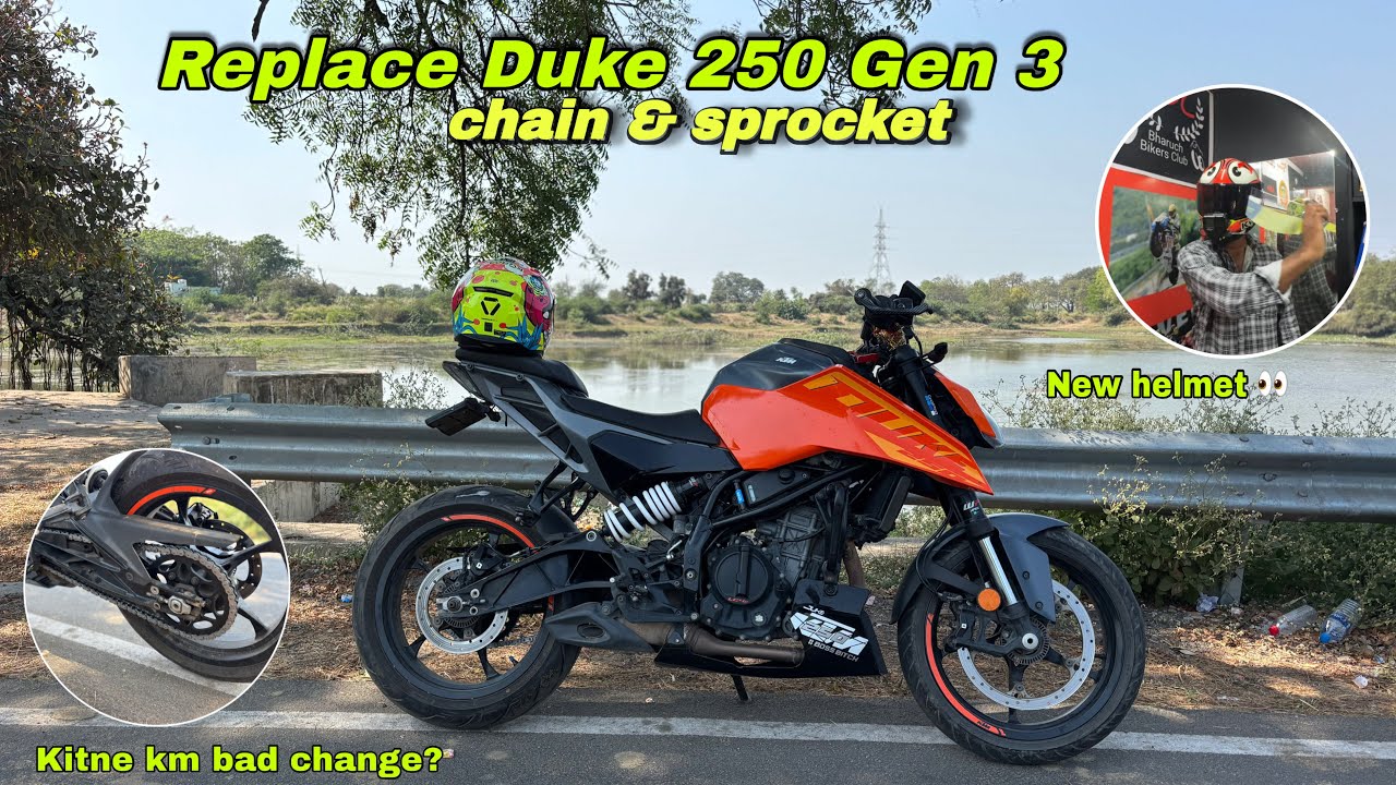 KTM Duke 250 Gen 3 Chain & Sprocket Replace | Kitne KM Baad Change Kare?