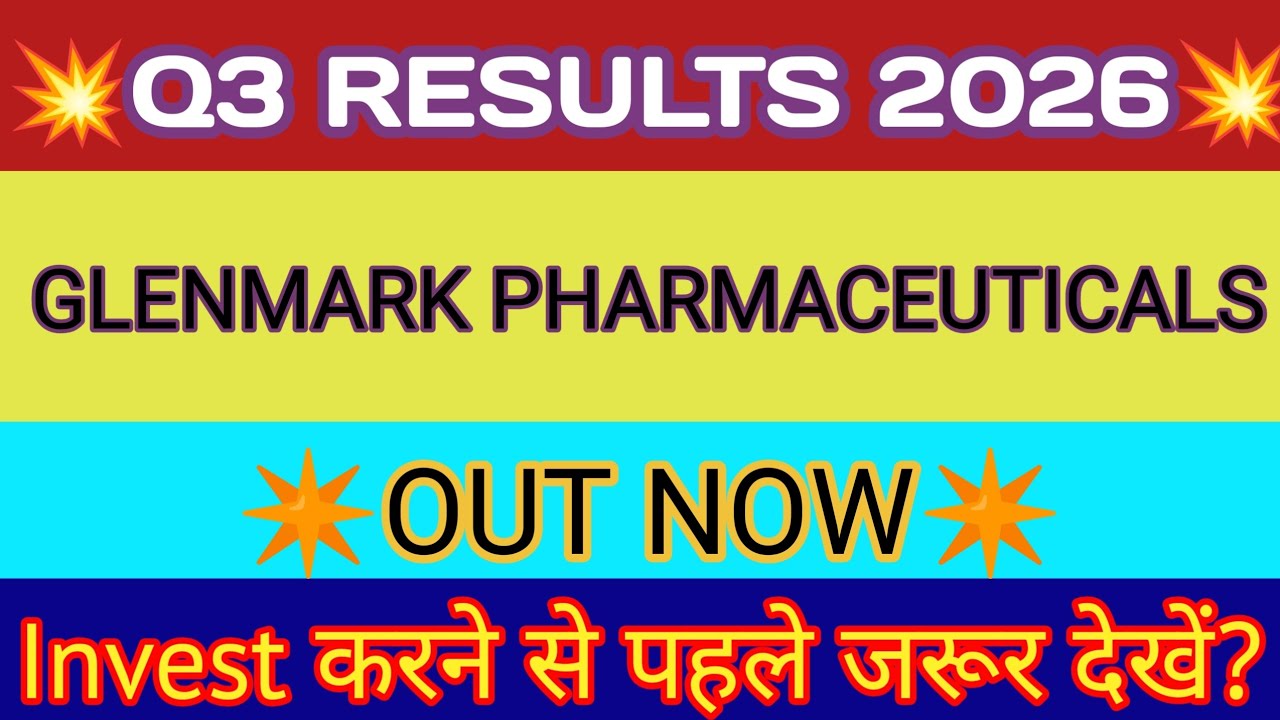 Glenmark Q3 Results 🔴 Glenmark Results Today 🔴 Glenmark Pharma Share Latest News Today