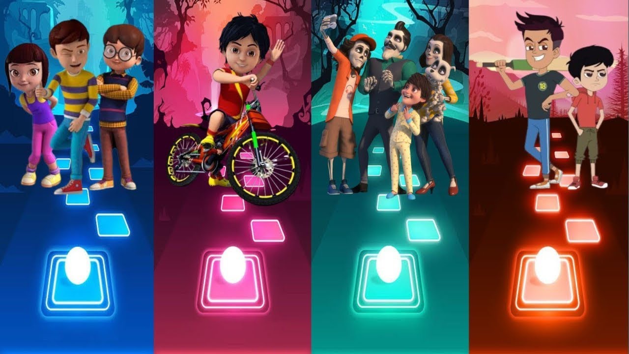 Rudra Vs Shiva Vs Pinaki & Happy - The Bhoot Bandhus Vs Chikoo and Bunty - Tiles Hop EDM Rush