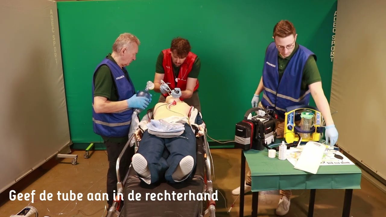 Hulp bij het plaatsen van een endotracheale tube (ETT)