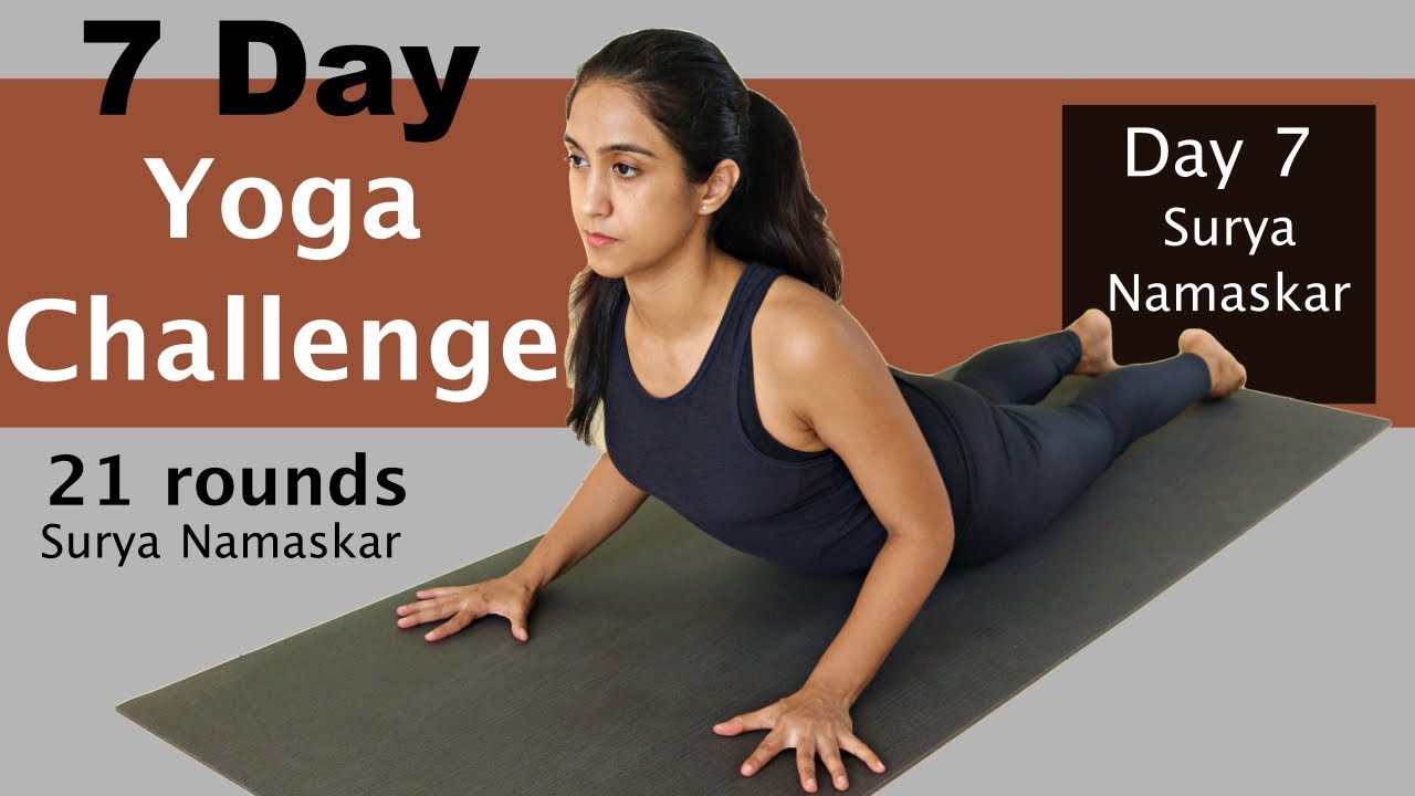 7 Day Yoga Challenge | Day 7 | Surya Namaskar 21 Rounds | Yoga at Home | Yogbela