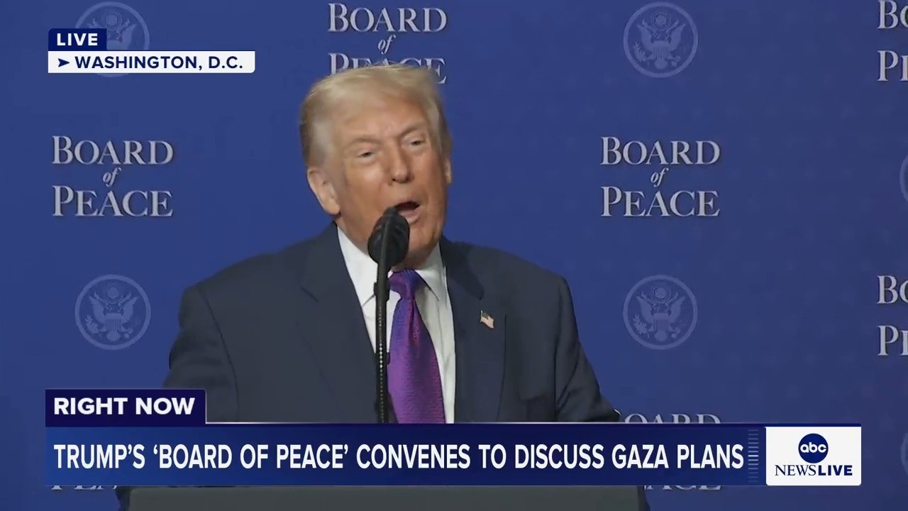 LIVE: President Trump's Board of Peace convenes for first meeting