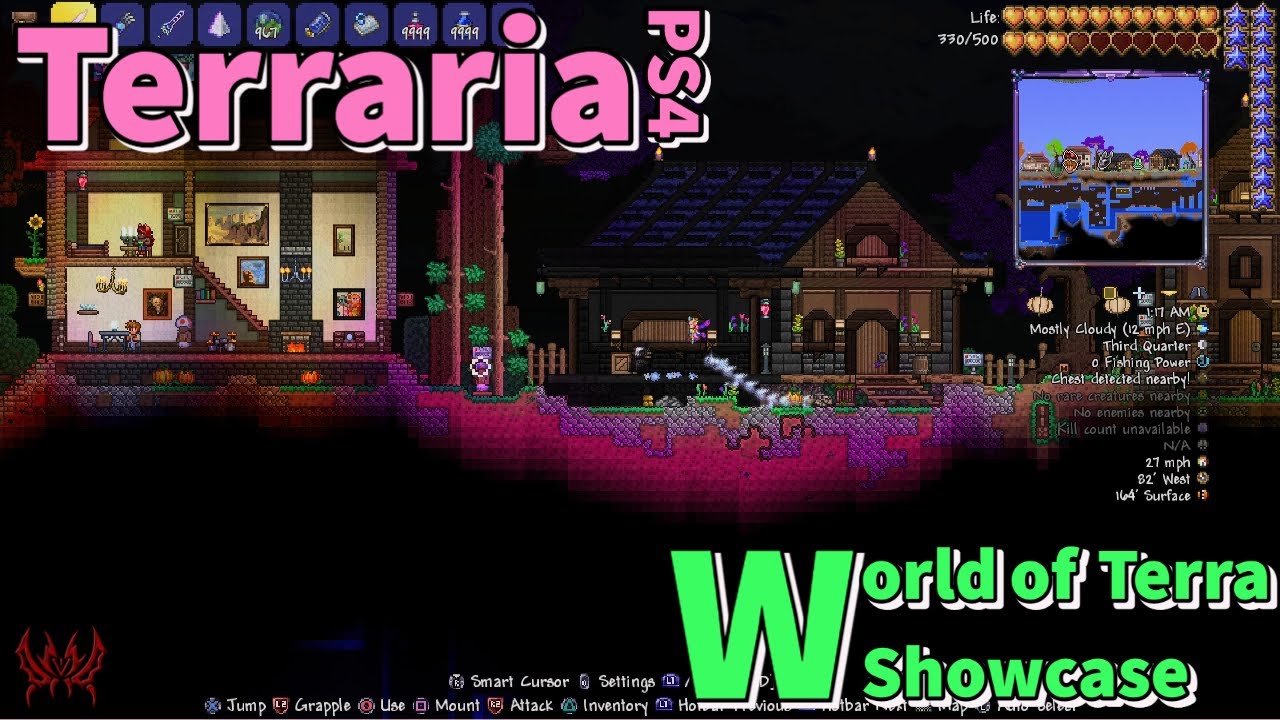 Terraria: World of Terra Map Showcase (PS4 Console Edition) #terraria #terrariaps4 #moddedterraria