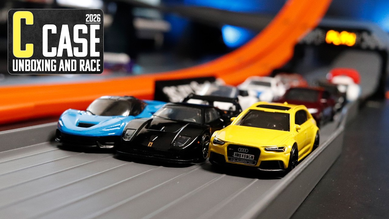 Набор Hot Wheels C Case 2026: Распаковка и тестирование трассы.