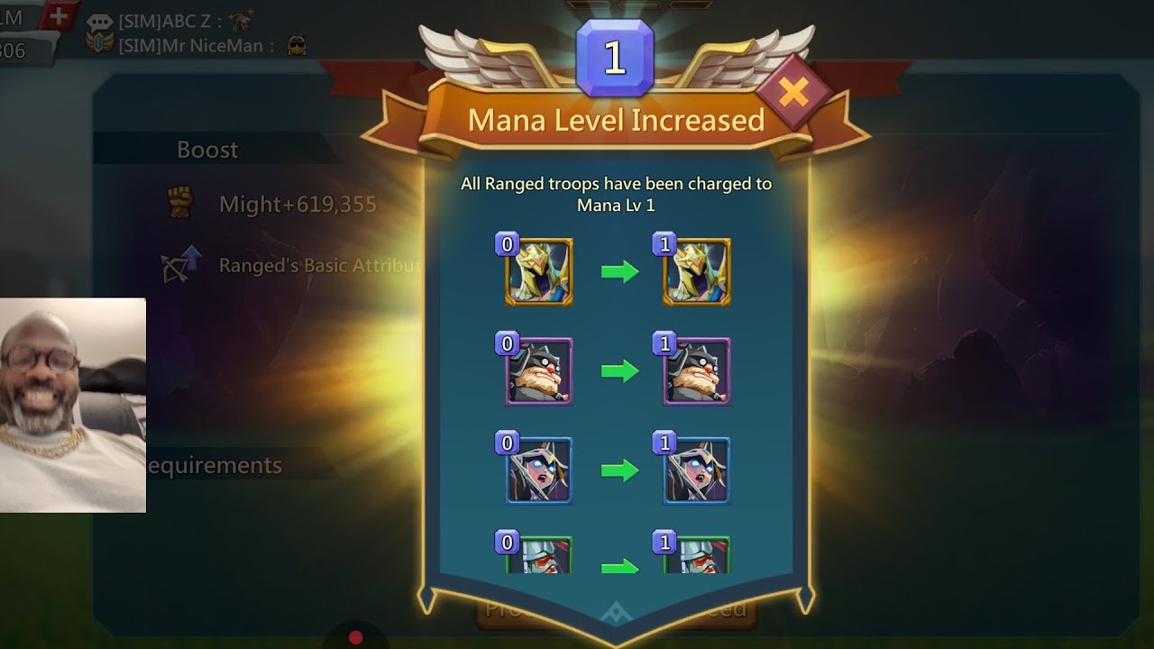 Upgrading Mana Troop-This Is where I Stop-lords mobile Mana Charge Mana Chamber Update