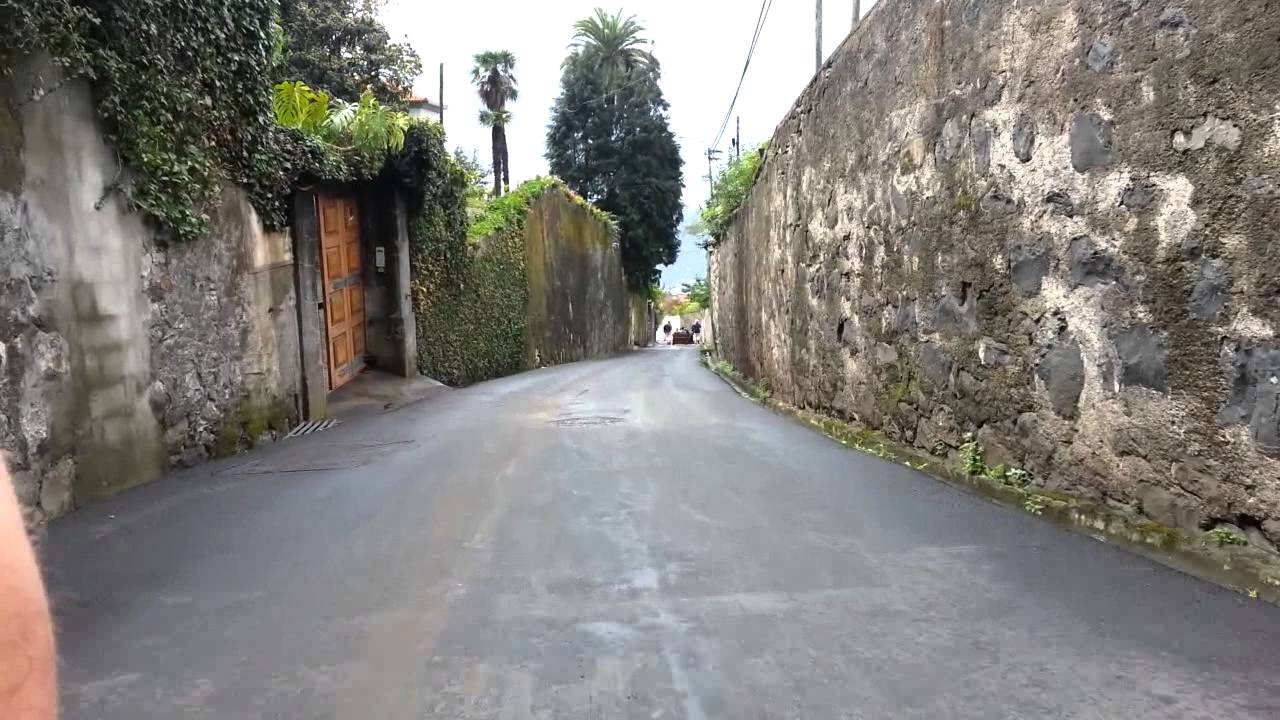 Korbschlittenfahrt auf madeira (mit beinahunfall)