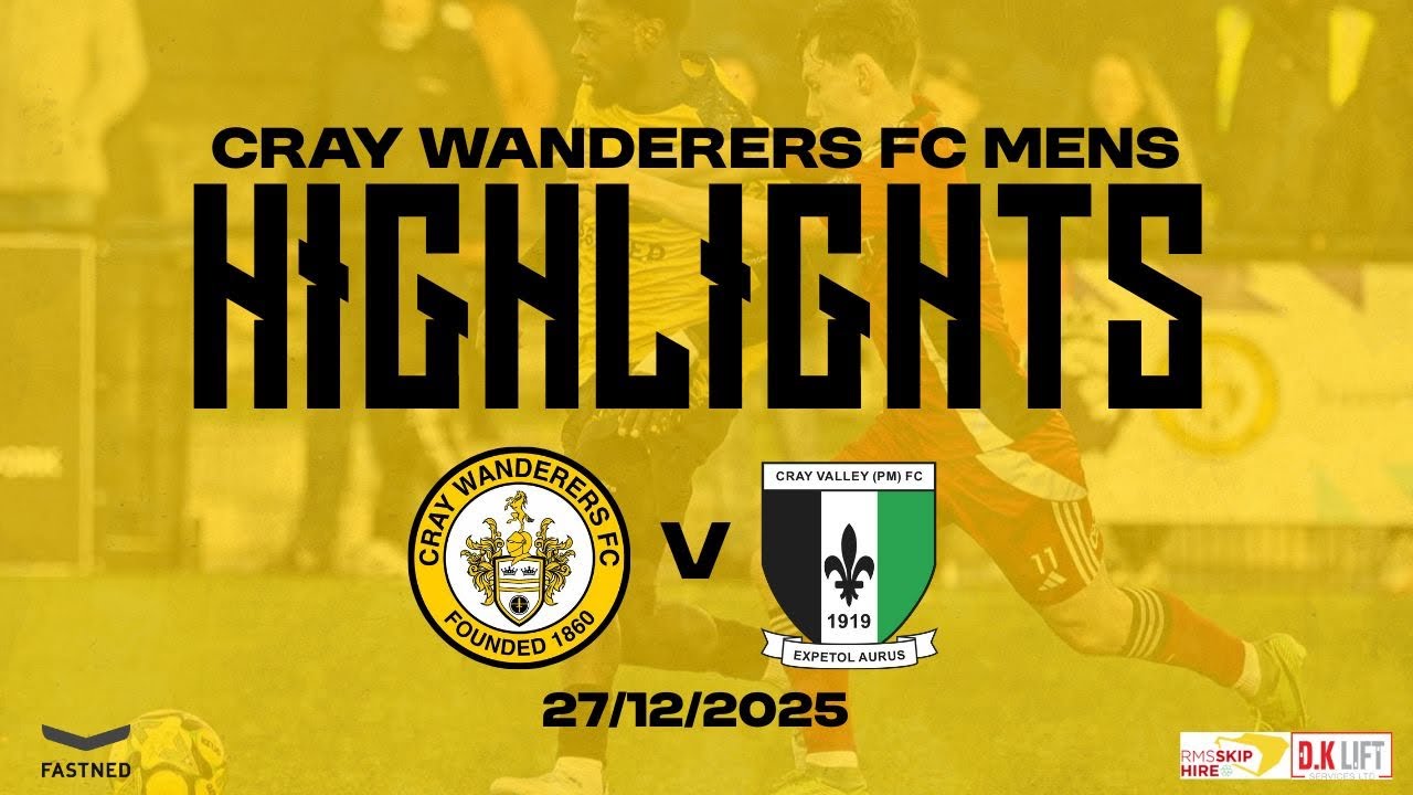 HIGHLIGHTS: Cray Wanderers 5-0 Cray Valley PM