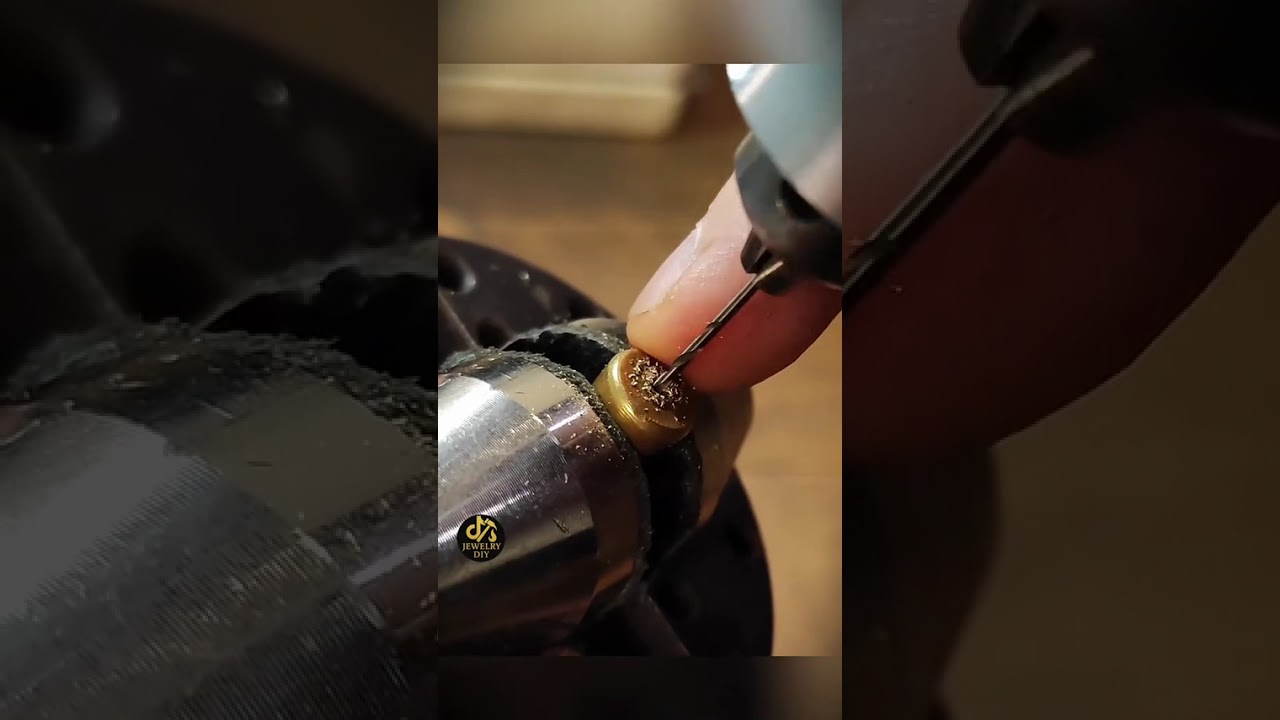 Turning a Brass Faucet Into a Stunning Solitaire Ring... #Shorts #naturecrafted3