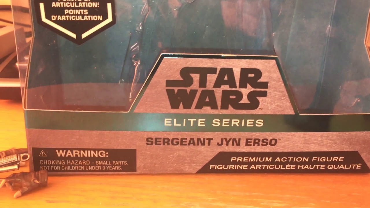 Star Wars Elite series figure Sergeant Jyn Erso Disney store toy review