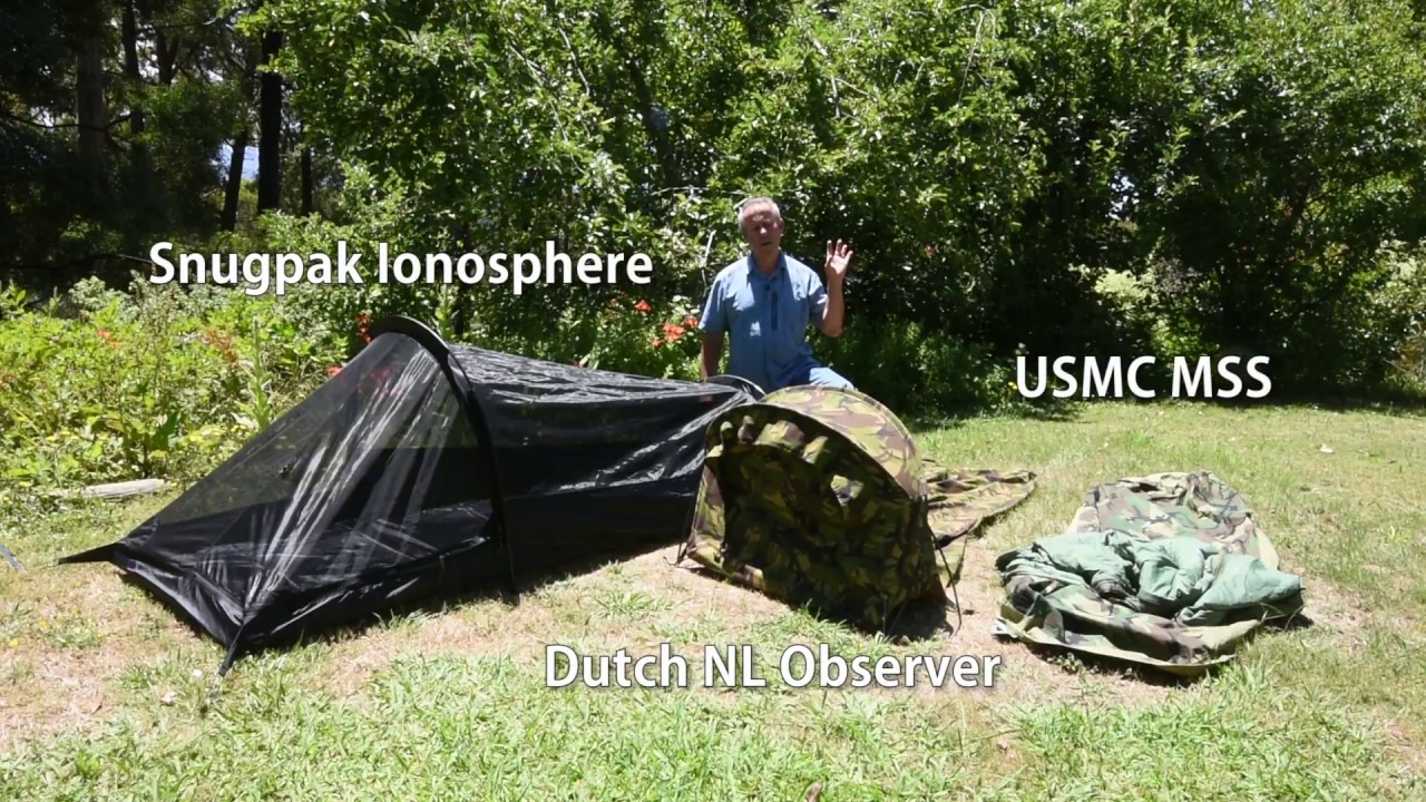 Snugpak ionosphere review and compare Bivvy bag versus hooped bivvy versus bivvy tent