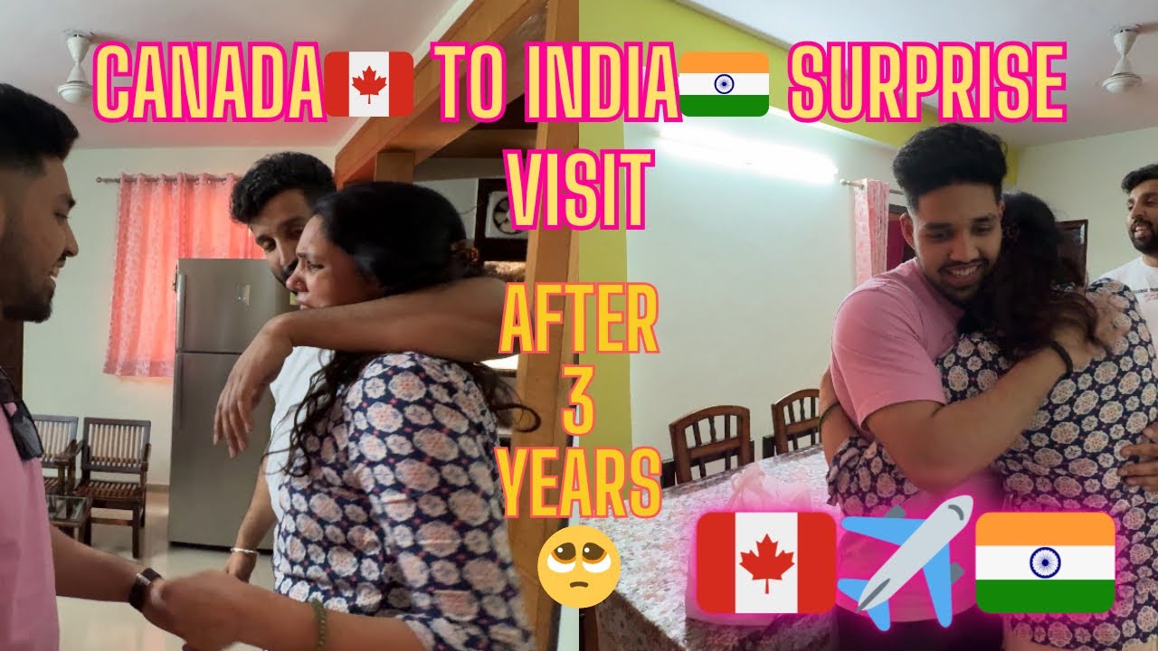 Canada🇨🇦 To India🇮🇳 After 3 Years🥺| Surprise Vlog✈️