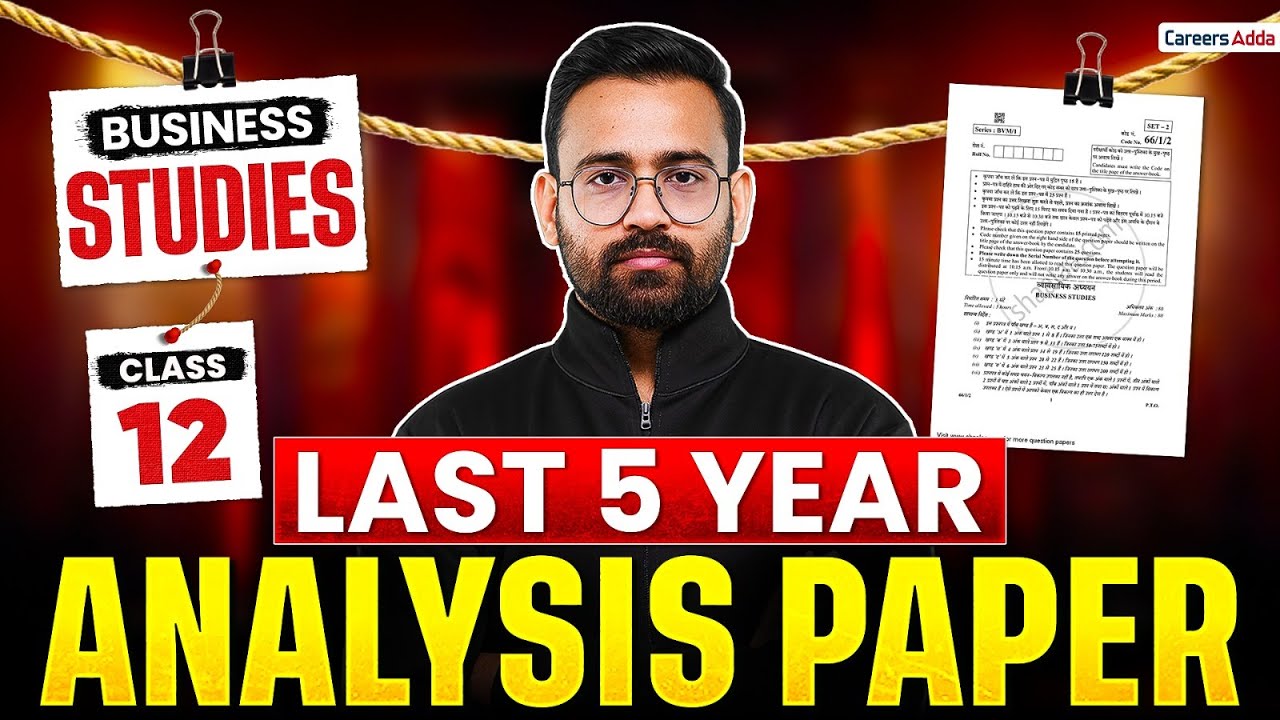 Class 12 Business Studies 2026 : Last 5 Year Paper Analysis 🔥 इस बार BST का Paper कैसा आएगा?