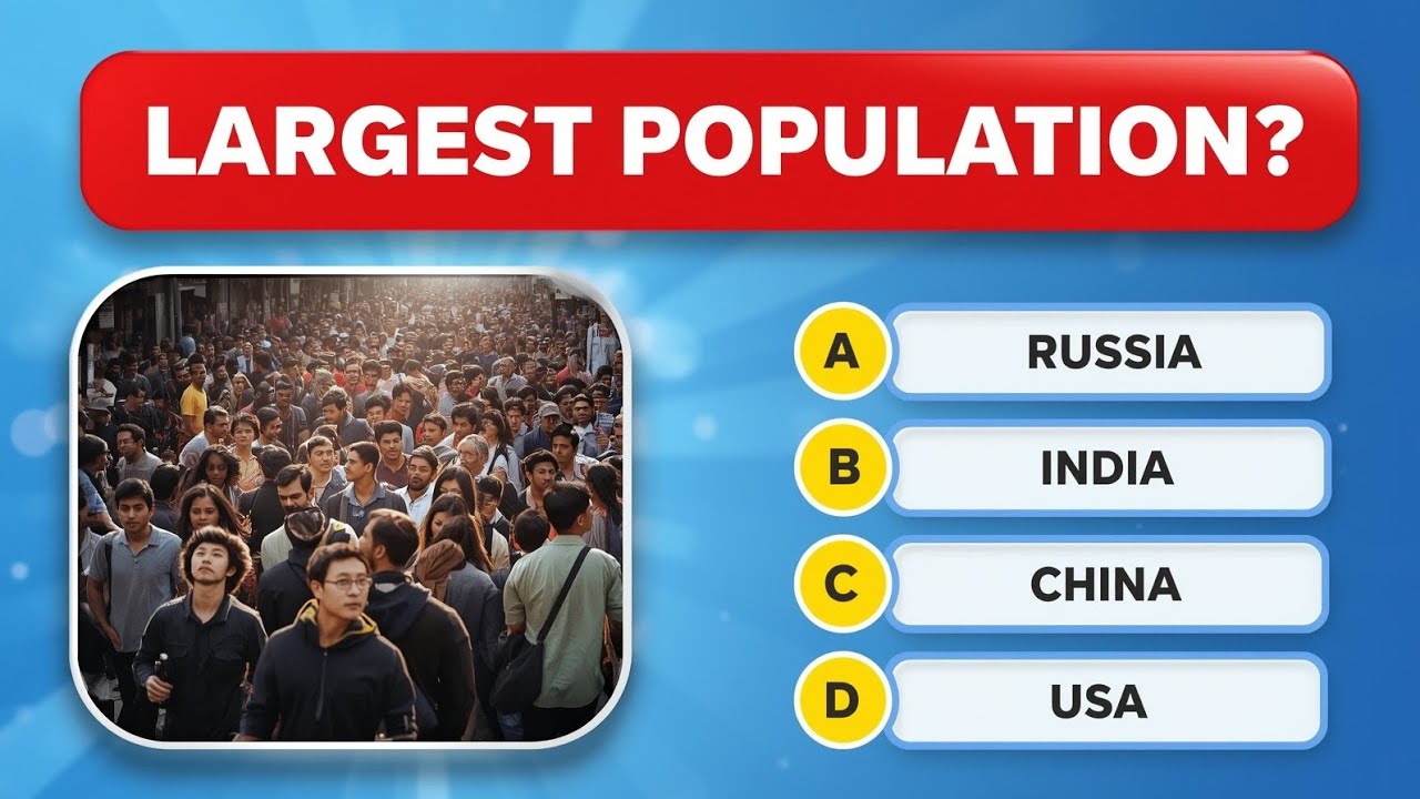 Which Country Has the Largest Population? 🌍 | 90% Get It Wrong!