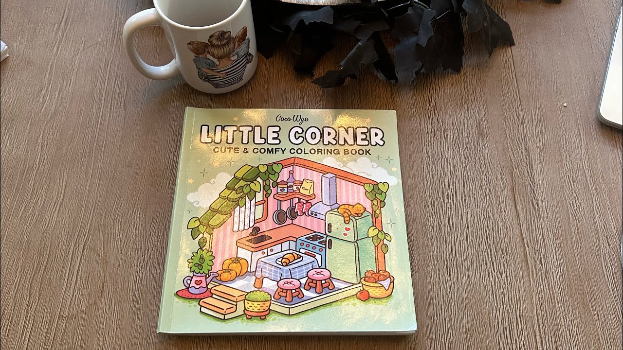 Completed “Little Corner” coloring book by Coco Wyo