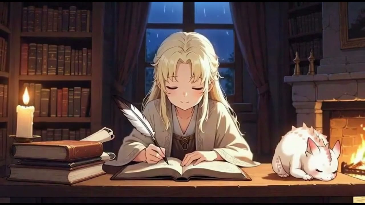 Wizard Study Radio – Rain & Fireplace – 30 Minutes of Cozy Fantasy Ambience