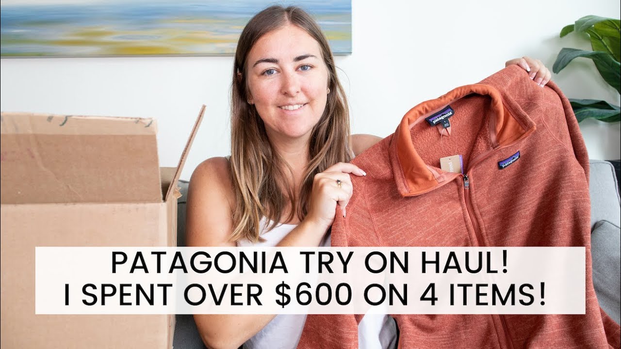 PATAGONIA TRY ON HAUL! I spent over $600 on 4 items from Patagonia. Warm Clothes For Backpacking!