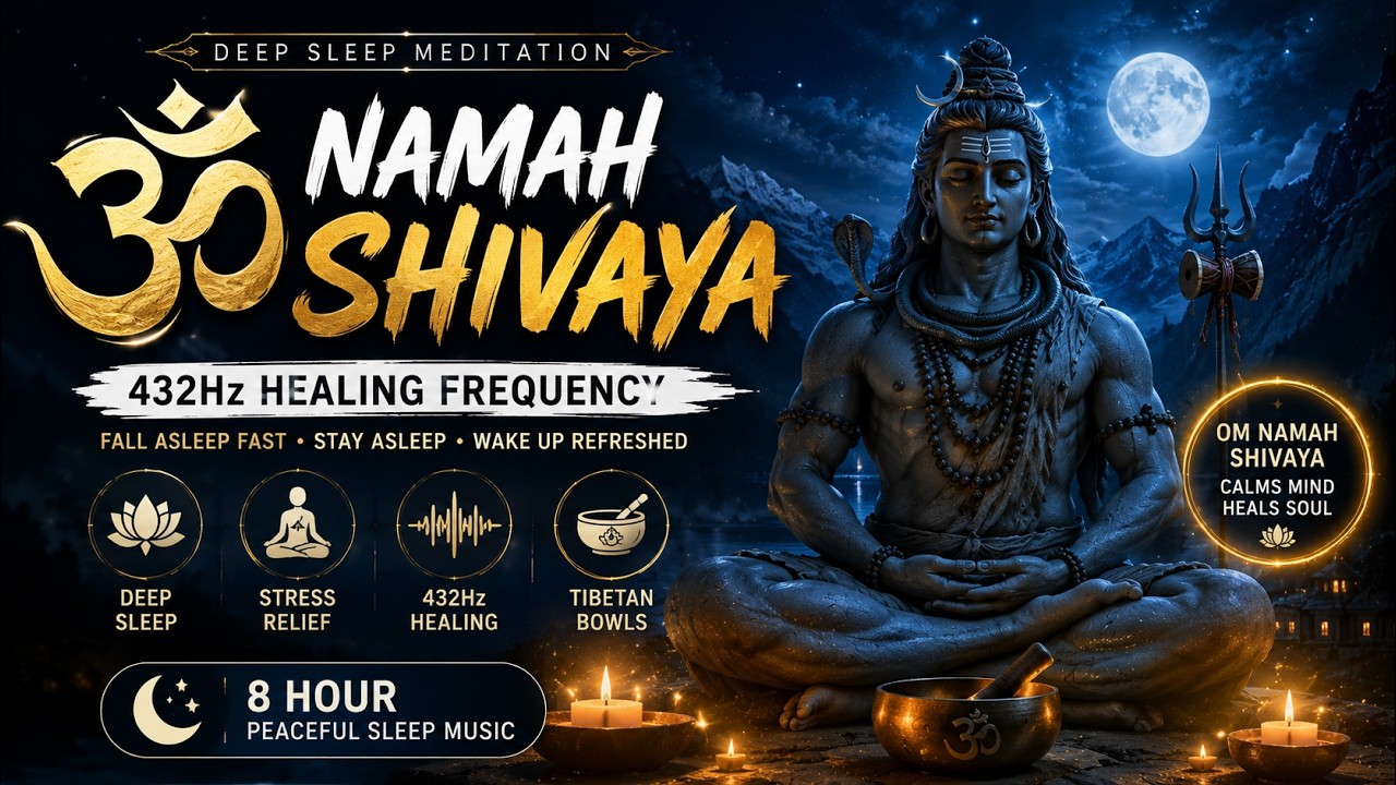 Om Namah Shivay Chanting | 432Hz Deep Sleep Meditation Music | Healing Mantra