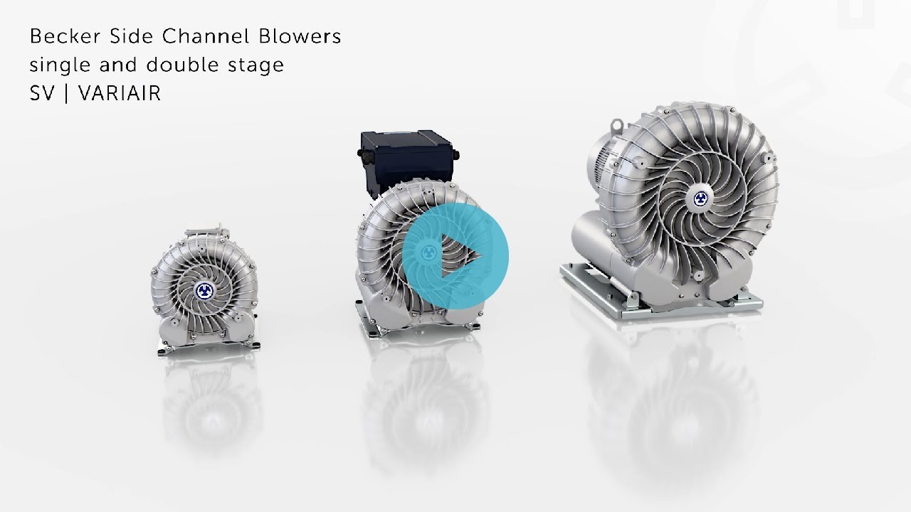 Becker SV Side Channel Blowers - one of the most efficient blowers in the market!