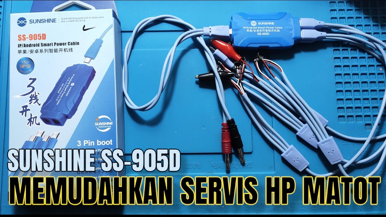 REVIEW ALAT SERVIS KABEL POWER SUPPLAY ANDROID & IPHONE  REKOMENDASI || SUNSHINE SS-905D ❗